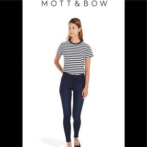Mott & Bow high rise skinny jeans